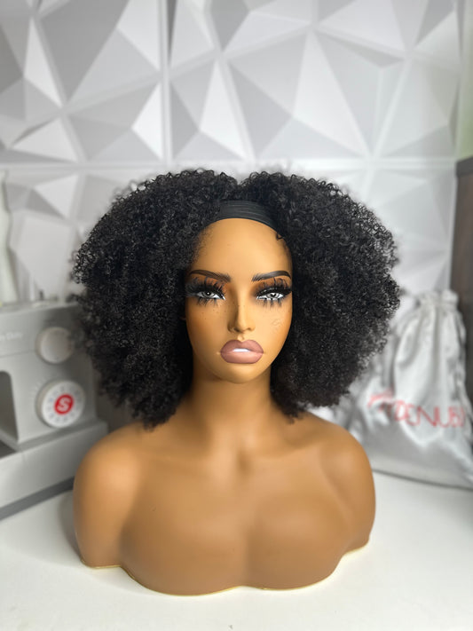 Afro kinky headband wig